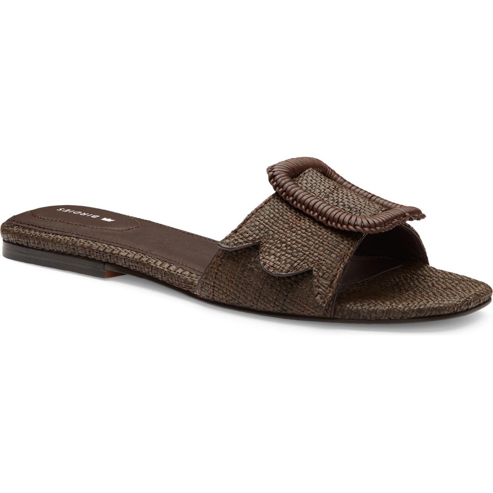 Birdies chocolate raffia sandals size 8 - basically brand new, worn once!